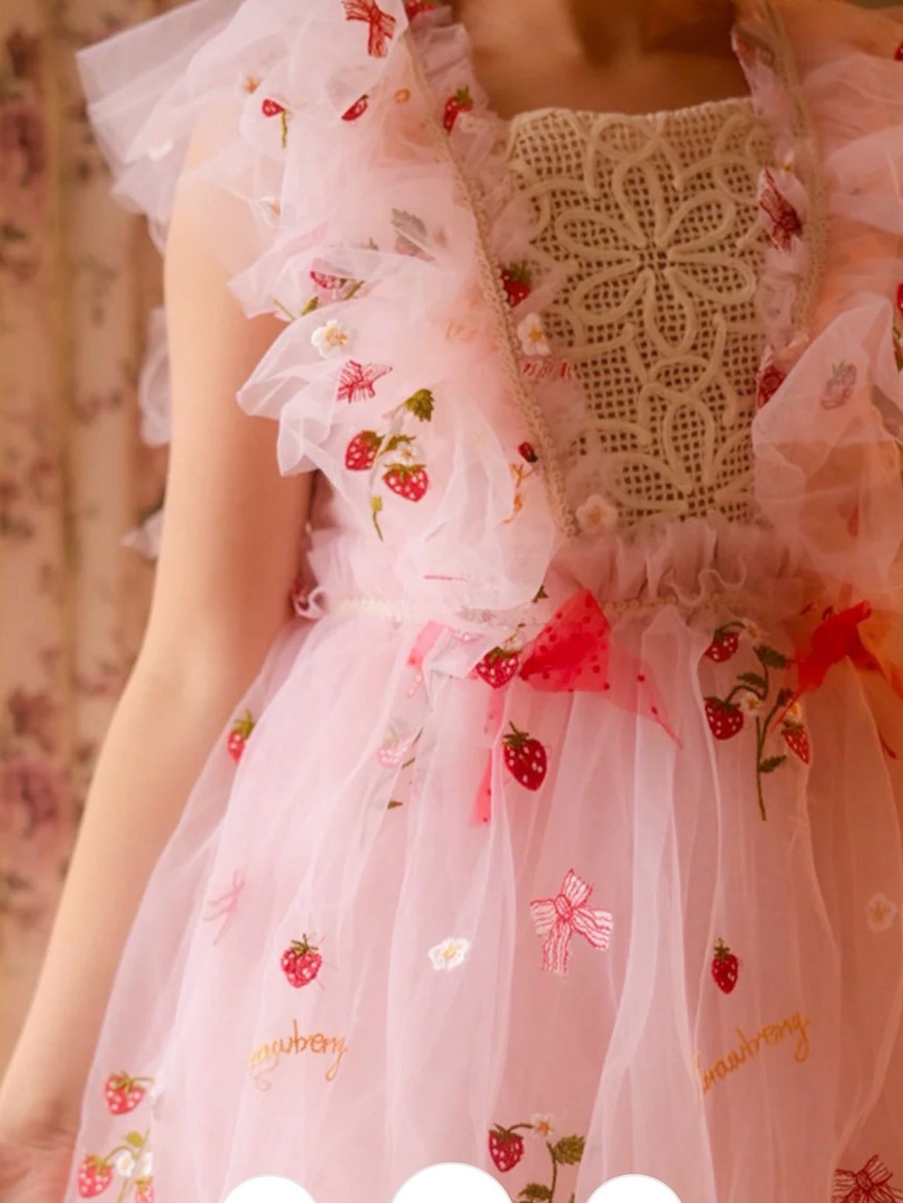 Before & Ever Sweet As Strawberry Pink Romper 12โ18M - Picture 4 of 5